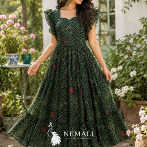 Chiffon Travel Frock – Lightweight Wrinkle-Free Ethnic Dress for Holidays