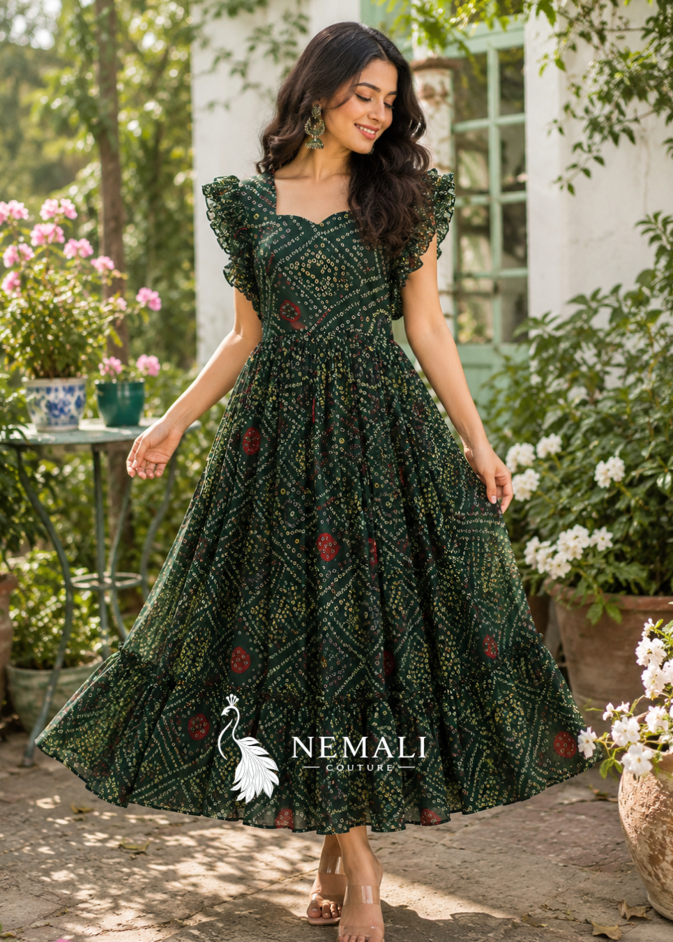 Chiffon Travel Frock – Lightweight Wrinkle-Free Ethnic Dress for Holidays Chiffon Travel Frock – Lightweight Wrinkle-Free Ethnic Dress for Holidays