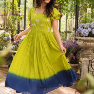 Mul Mul Cotton Frock – Ultra-Soft Breathable Casual Ethnic Dress