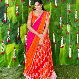 Munga Silk Lehenga – Handwoven Festive Ethnic Skirt Set