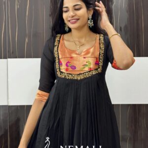 Paithani Tunic Frock – Traditional Festive Ethnic Dress
