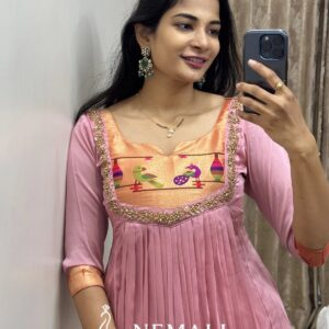 Paithani Tunic Frock – Traditional Festive Ethnic Dress