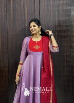 Original Narayanapet Fabric Festive Wear Frock – Handwoven Ethnic Dress