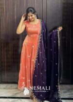 Space Silk Temple Wear Frock – Traditional Ethnic Dress
