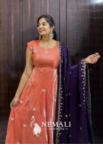 Space Silk Temple Wear Frock – Traditional Ethnic Dress