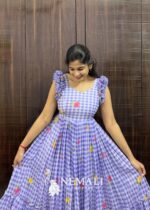 Mul Chanderi Frock – Silky Lightweight Casual Ethnic Dress