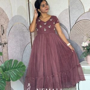 Kota Fabric Vacation Frock – Lightweight Breathable Casual Ethnic Dress