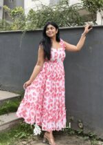 Georgette Travel Frock – Lightweight Flowy Ethnic Dress for Holidays