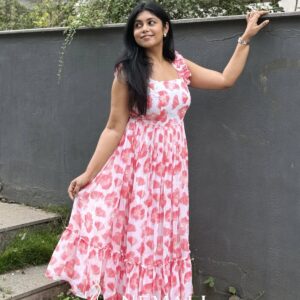 Georgette Travel Frock – Lightweight Flowy Ethnic Dress for Holidays