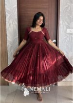 Narayanapet Fabric Long Frock – Traditional Handwoven Ethnic Dress