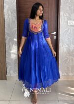 Viral Paithani Silk Tunic Long Frock – Festive Ethnic Dress