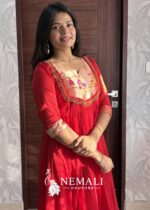 Viral Paithani Silk Tunic Long Frock – Festive Ethnic Dress