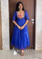 Viral Paithani Silk Tunic Long Frock – Festive Ethnic Dress