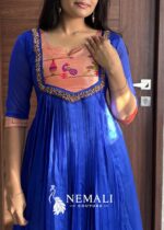 Viral Paithani Silk Tunic Long Frock – Festive Ethnic Dress