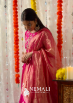 American Crepe Festive Wear Dress – Elegant Ethnic Occasion Wear