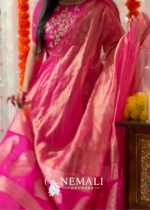 American Crepe Festive Wear Dress – Elegant Ethnic Occasion Wear