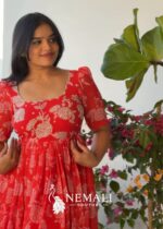 Pure Georgette Festive Frock – Elegant Ethnic Occasion Wear