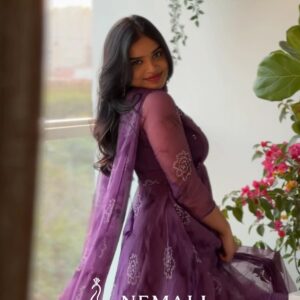 Mayuri Butter Soft Chiffon Frock – Lightweight Festive Ethnic Dress