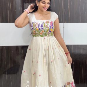 Kora Cotton Casual Wear Frock – Breathable Everyday Ethnic Dress