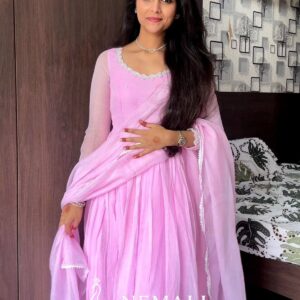 Kota Fabric Temple Wear Frock – Traditional Ethnic Dress