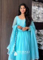 Kota Fabric Temple Wear Frock – Traditional Ethnic Dress