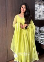 Kota Fabric Temple Wear Frock – Traditional Ethnic Dress
