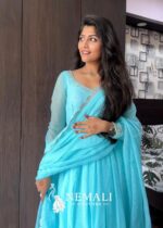 Kota Fabric Temple Wear Frock – Traditional Ethnic Dress
