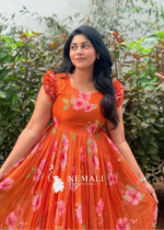 Butter Soft Chiffon Floral Frock – Ultra-Soft Casual Ethnic Dress