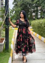 Chiffon Fabric Casual Frock