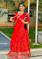 Dola Silk Lehenga – Lustrous Festive Ethnic Skirt Set