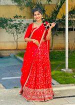 Dola Silk Lehenga – Lustrous Festive Ethnic Skirt Set