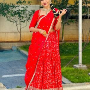 Dola Silk Lehenga – Lustrous Festive Ethnic Skirt Set