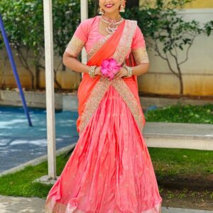 Munga Silk Lehenga – Handwoven Festive Ethnic Skirt Set