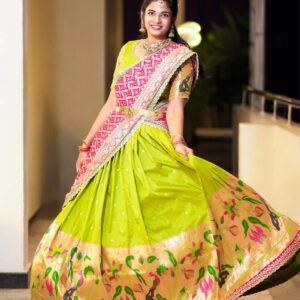 Paithani Silk Lehenga – Traditional Festive Ethnic Skirt Set